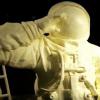 阿波罗11号宇航员荣获黄油雕塑