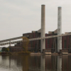 密歇根州发电厂的粉煤灰垃圾填埋场